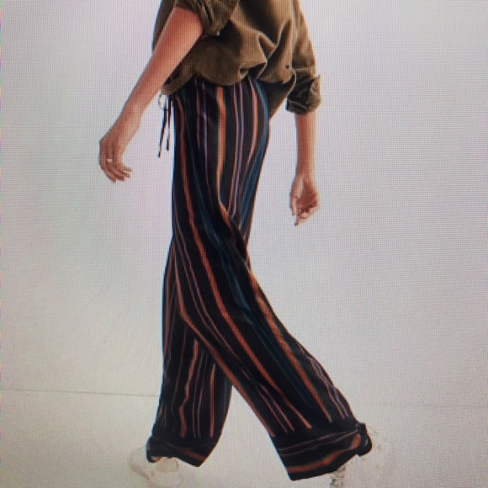 Madewell silk striped pants